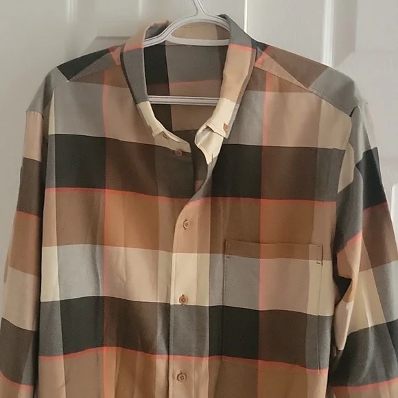COS FLANNEL CHECKED SHIRT L - Picture 2 of 6